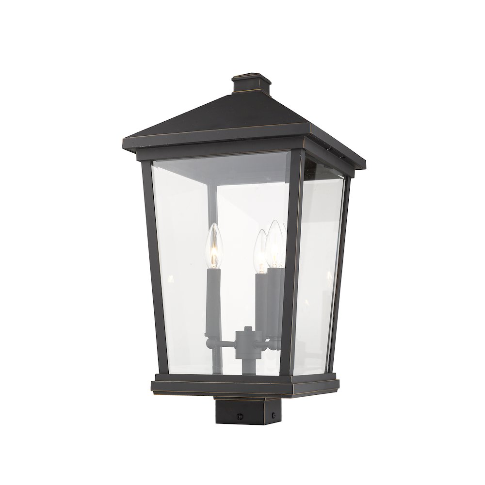 Z-Lite 3 Light Outdoor Post Mount Fixture. Picture 4