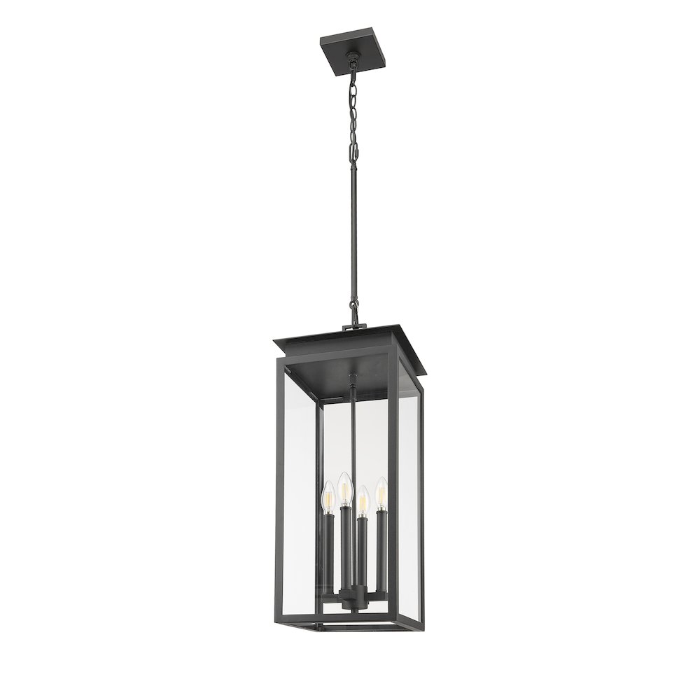 Z-Lite 4 Light Outdoor Chain Mount Ceiling Fixture. Picture 5