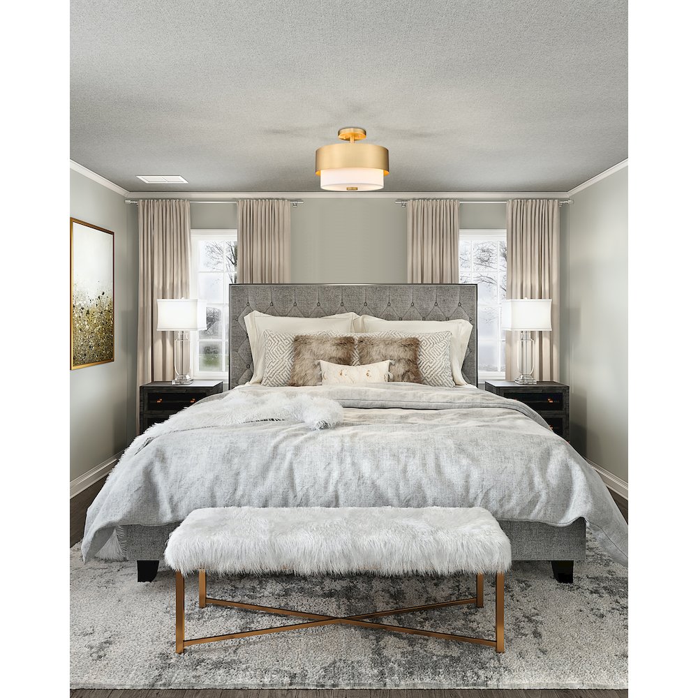 Z-Lite 2 Light Semi Flush Mount. Picture 7