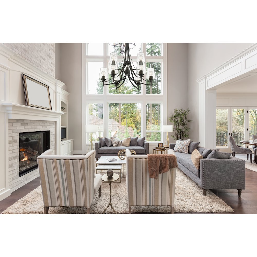 Z-Lite 9 Light Chandelier. Picture 6