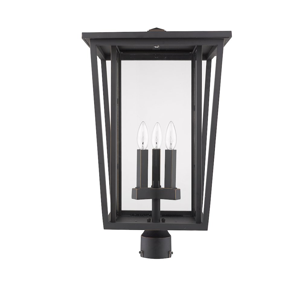 Z-Lite 3 Light Outdoor Post Mount Fixture. Picture 5