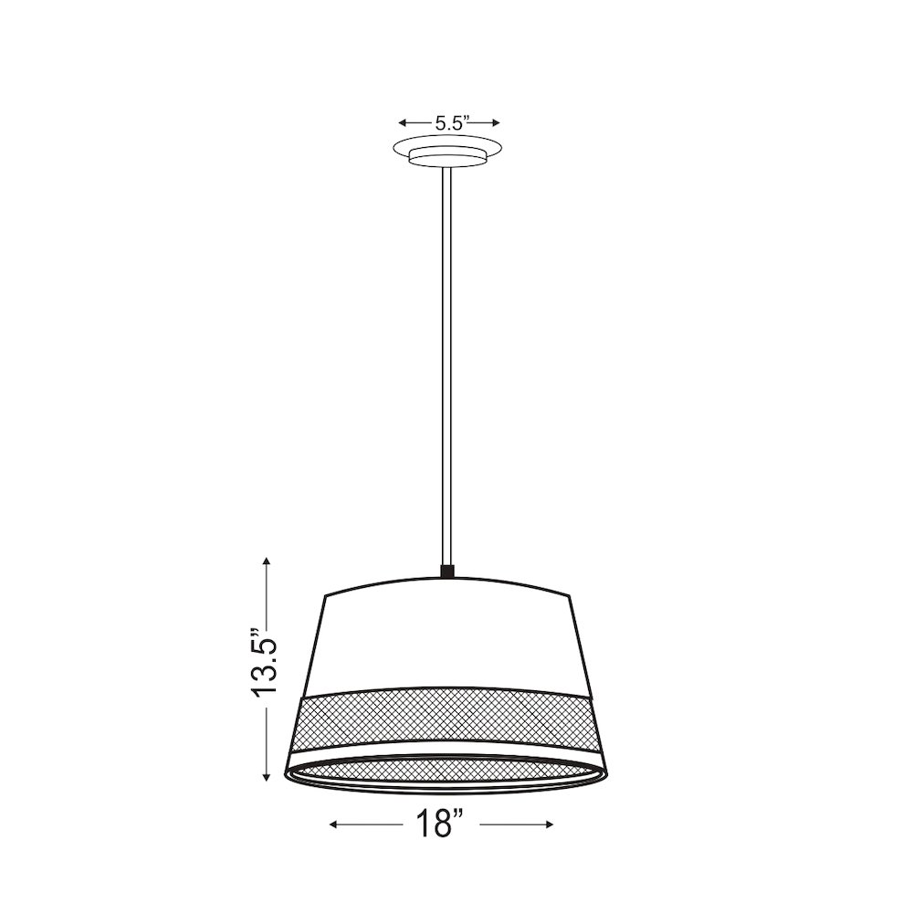 Z-Lite 1 Light Chandelier. Picture 8