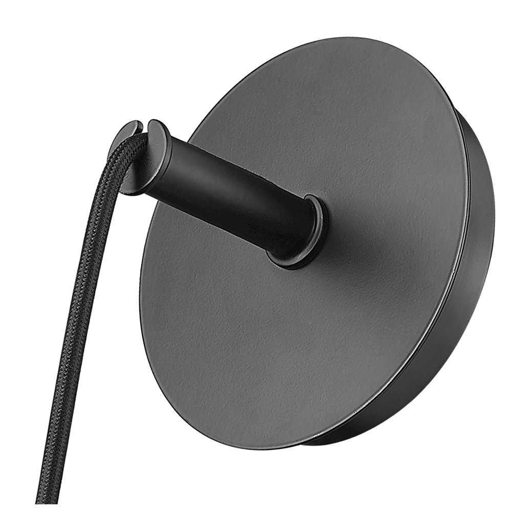 Z-Lite Aimie 1 Light Wall Sconce, Matte Black. Picture 4
