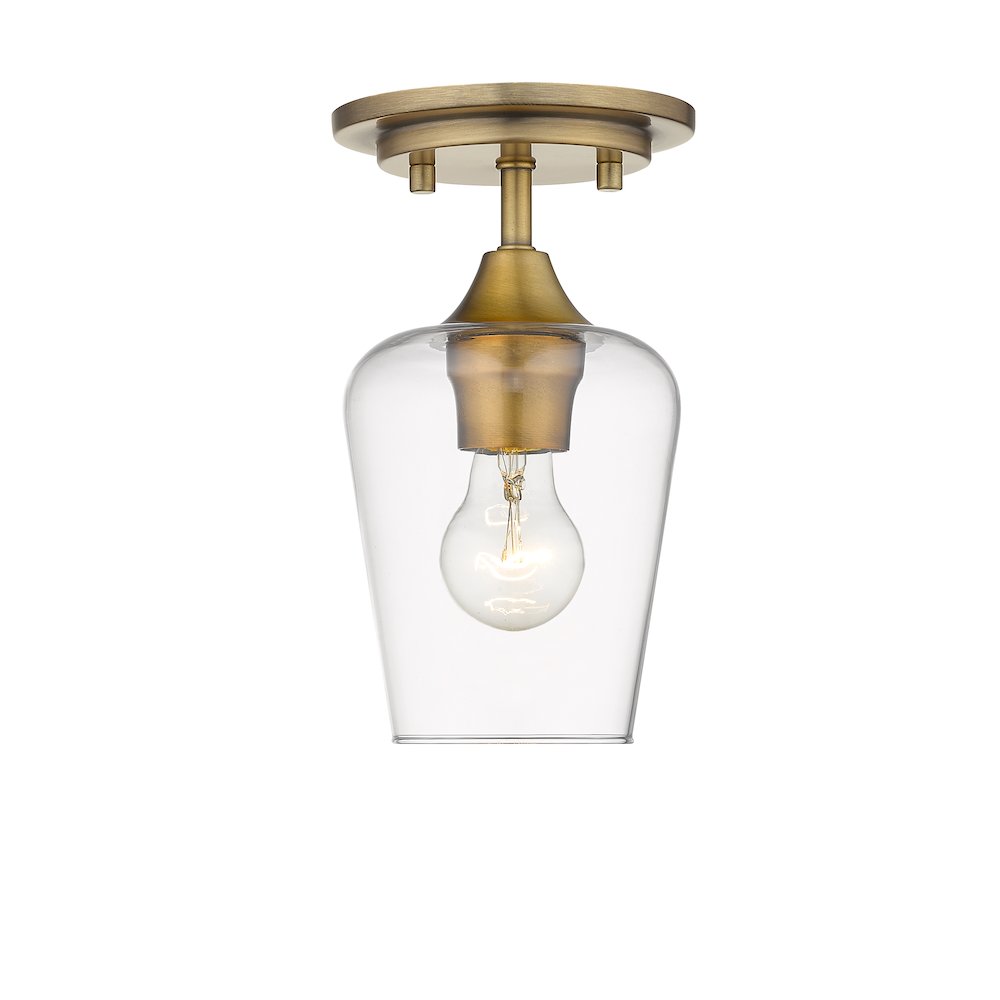 Z-Lite 1 Light Flush Mount. Picture 1