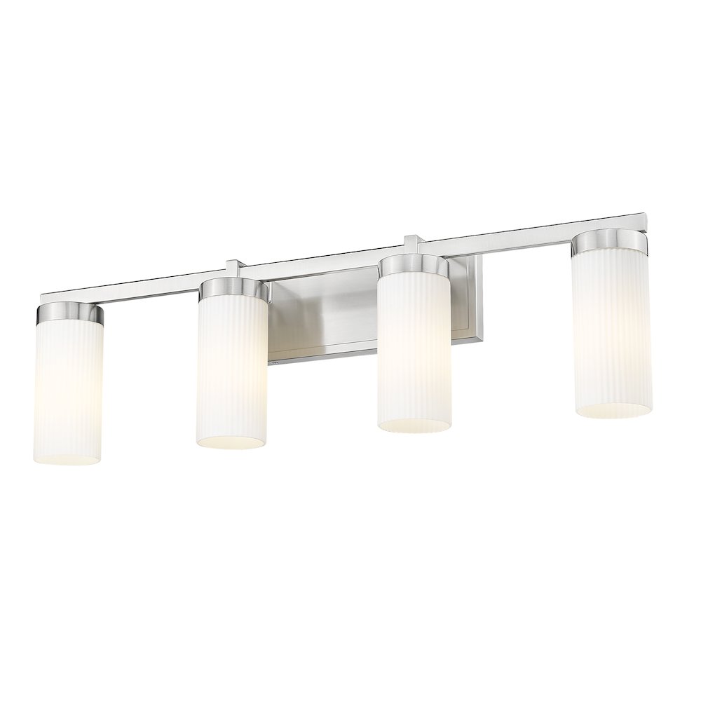 Z-Lite Danica 4 Light Vanity in Brushed Nickel color, Steel frame. Picture 2