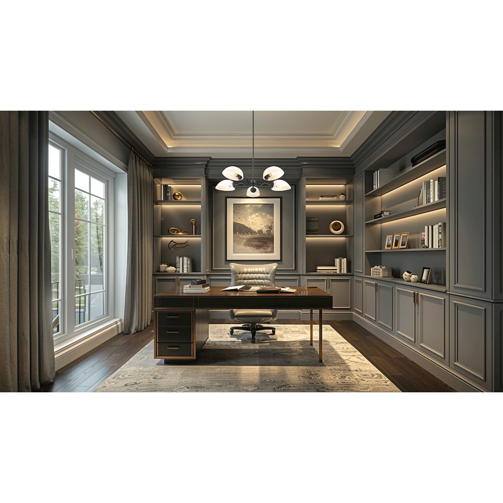 Z-Lite 5 Light Chandelier, Matte Black. Picture 5