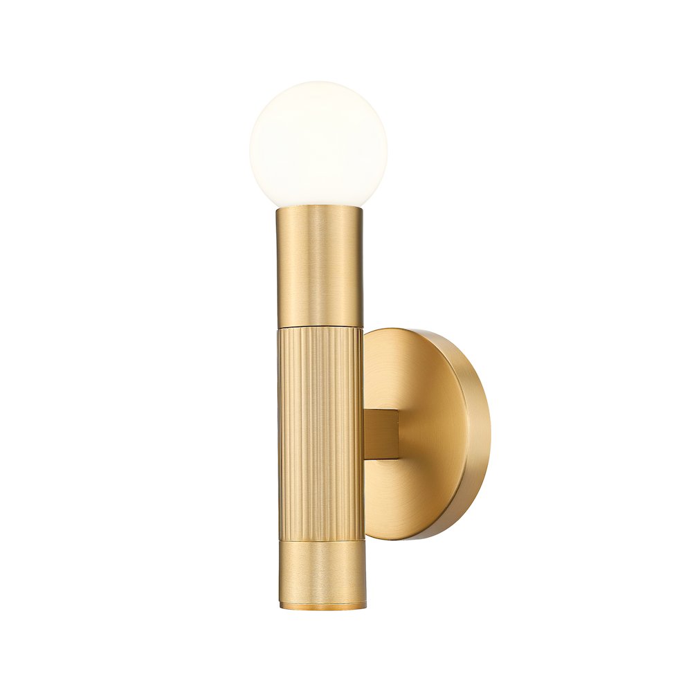 Z-Lite Stari 1 Light Wall Sconce in Modern Gold color, Steel frame. Picture 1