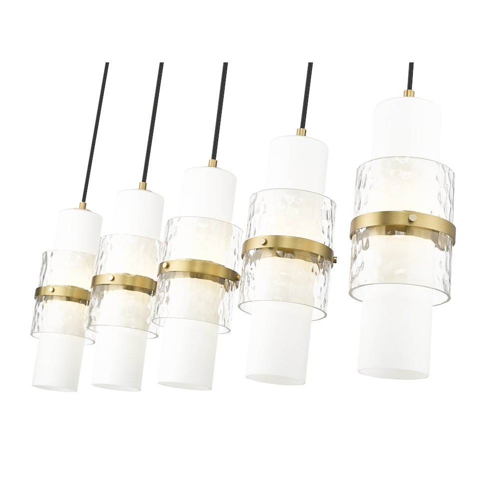 Z-Lite 5 Light Linear Chandelier. Picture 4