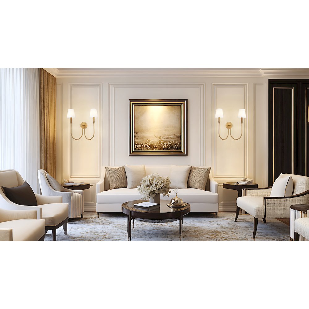 Z-Lite 2 Light Wall Sconce, Rubbed Brass. Picture 5