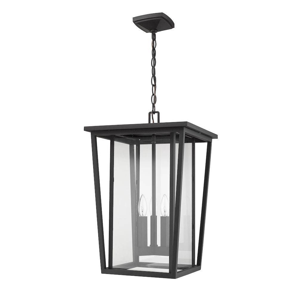 Z-Lite 3 Light Outdoor Chain Mount Ceiling Fixture. Picture 5