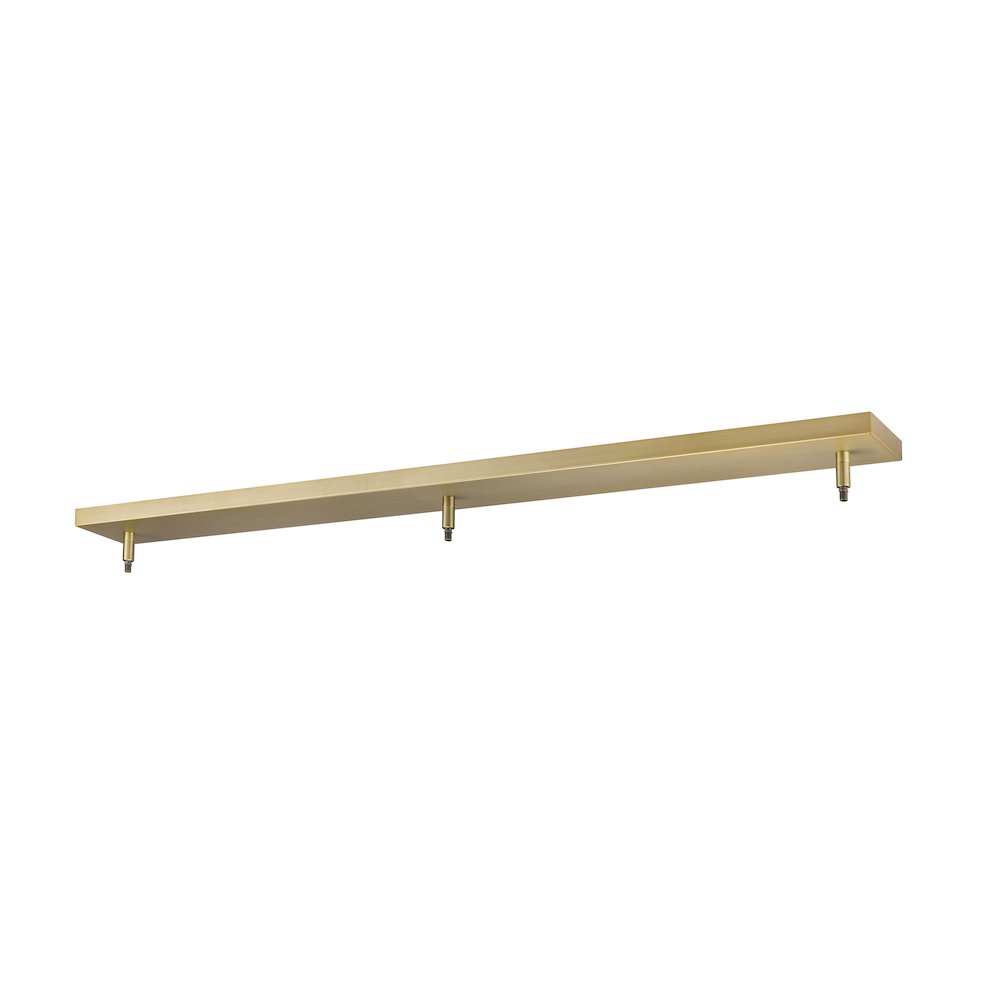 Z-Lite Multi Point Canopy 3 Light Ceiling Plate, Heritage Brass. Picture 1