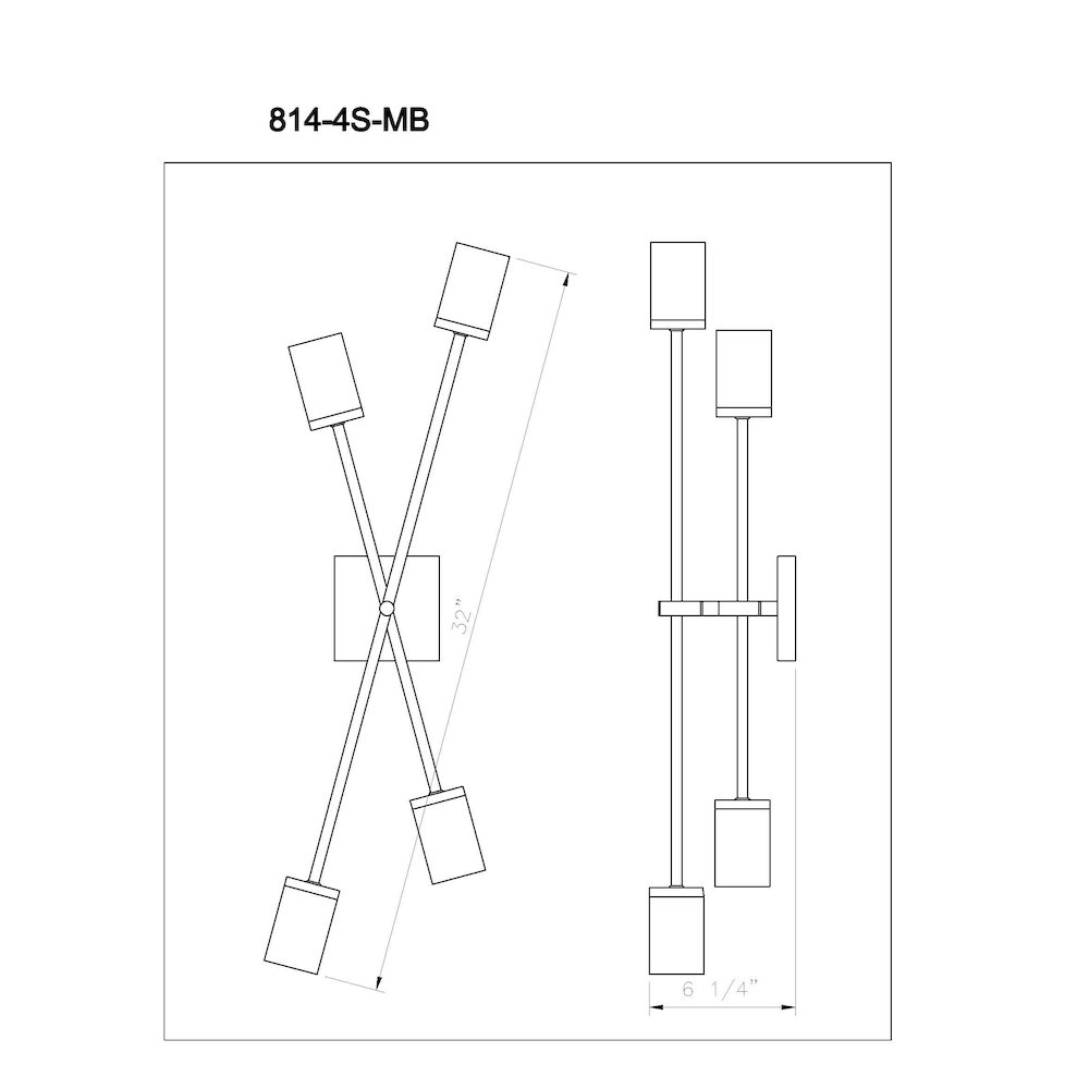 Z-Lite 4 Light Wall Sconce. Picture 8