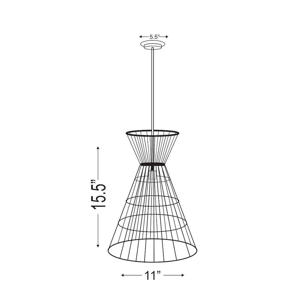 Z-Lite 1 Light Pendant. Picture 7