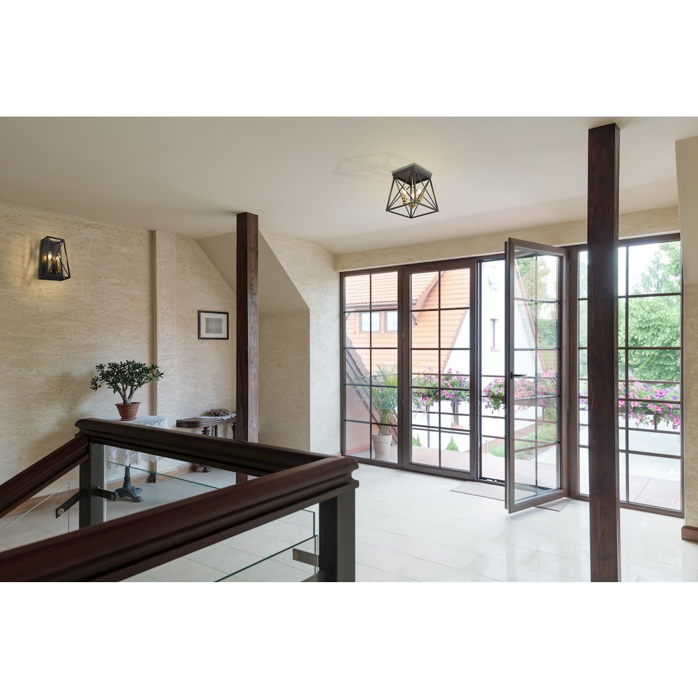 Z-Lite 3 Light Flush Mount. Picture 6