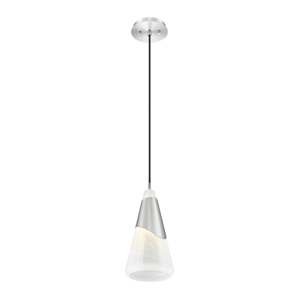 Z-Lite Aimie 1 Light Pendant, Brushed Nickel. Picture 3