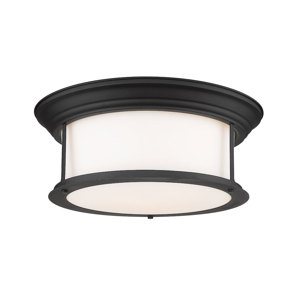 Z-Lite 3 Light Flush Mount. Picture 1