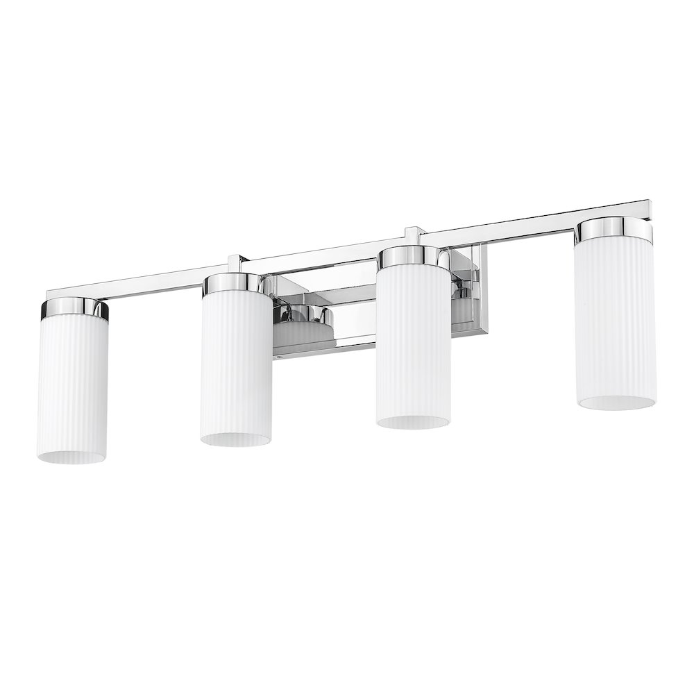 Z-Lite Danica 4 Light Vanity in Chrome color, Steel frame. Picture 5