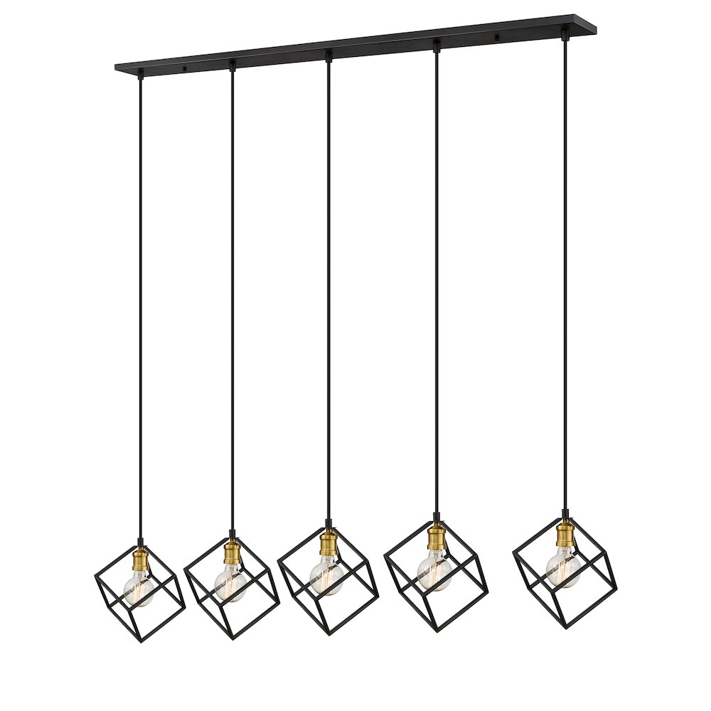 Z-Lite 5 Light Linear Chandelier. Picture 3