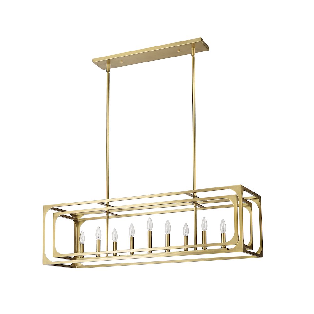Z-Lite 9 Light Linear Chandelier. Picture 5