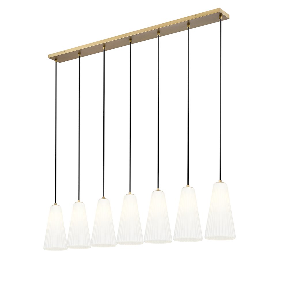 Z-Lite 7 Light Linear Chandelier. Picture 3
