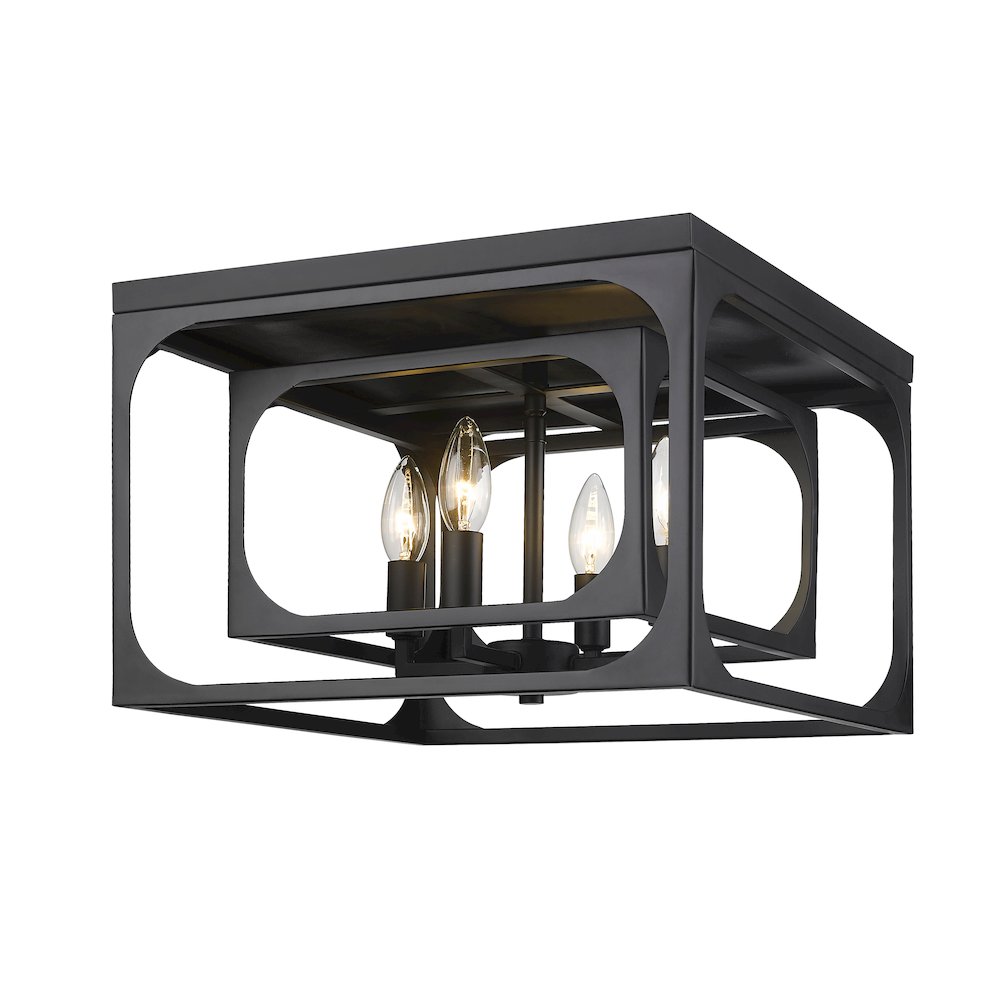 Z-Lite 4 Light Flush Mount. Picture 1
