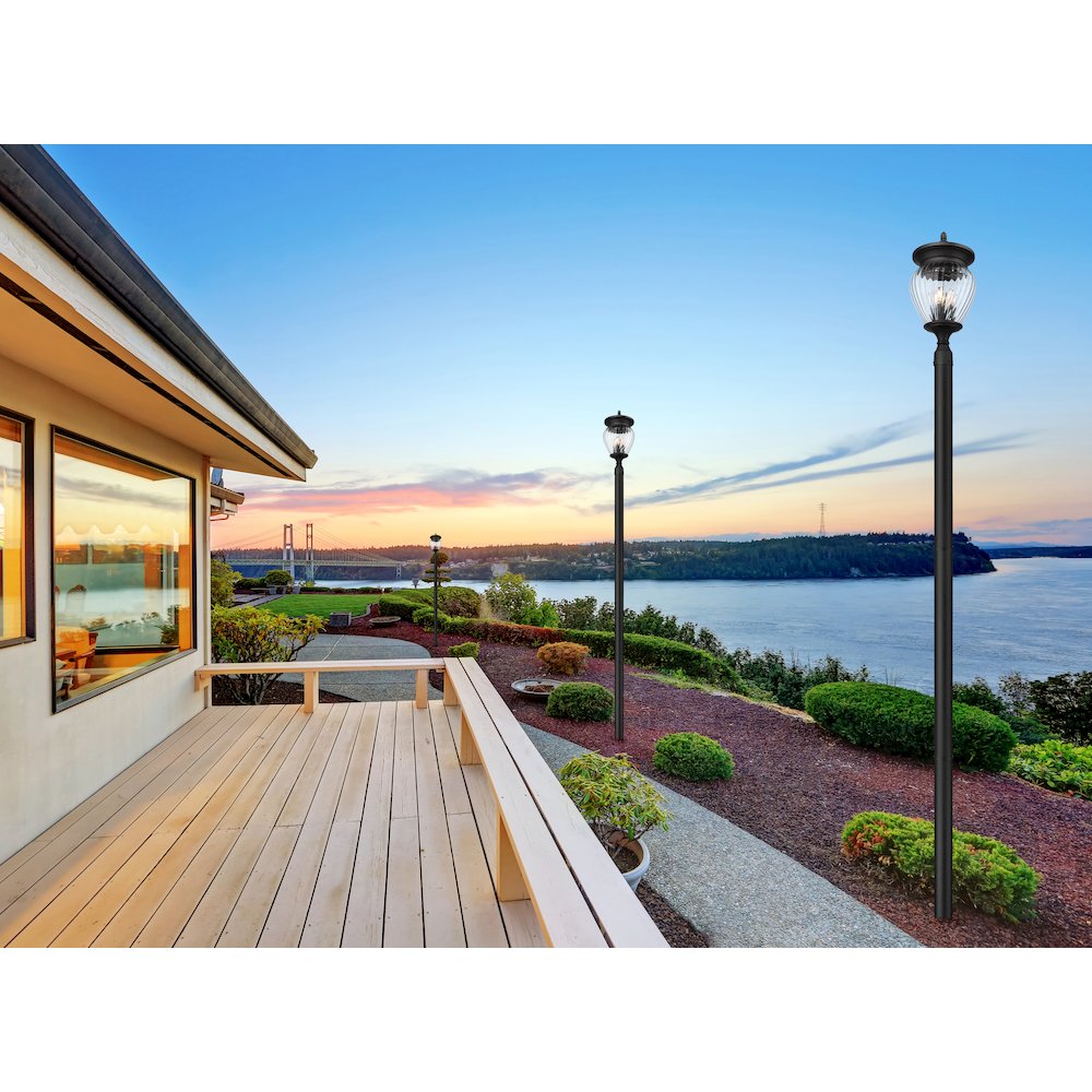 Z-Lite 4 Light Outdoor Post Mounted Fixture. Picture 7