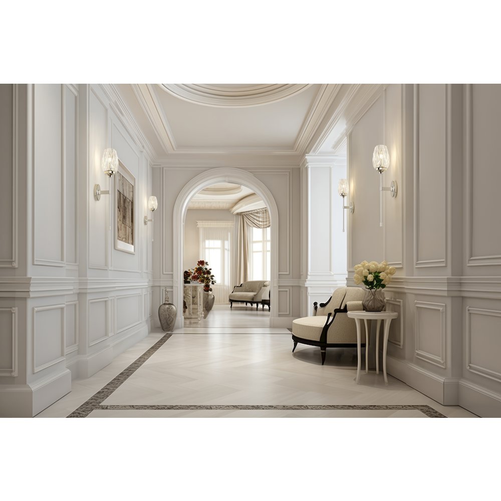 Z-Lite 1 Light Wall Sconce, Polished Nickel. Picture 6