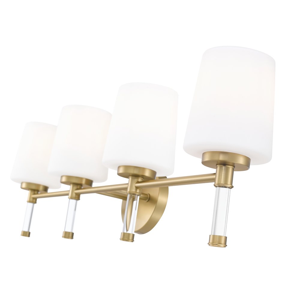 Z-Lite 4 Light Vanity, Modern Gold. Picture 4