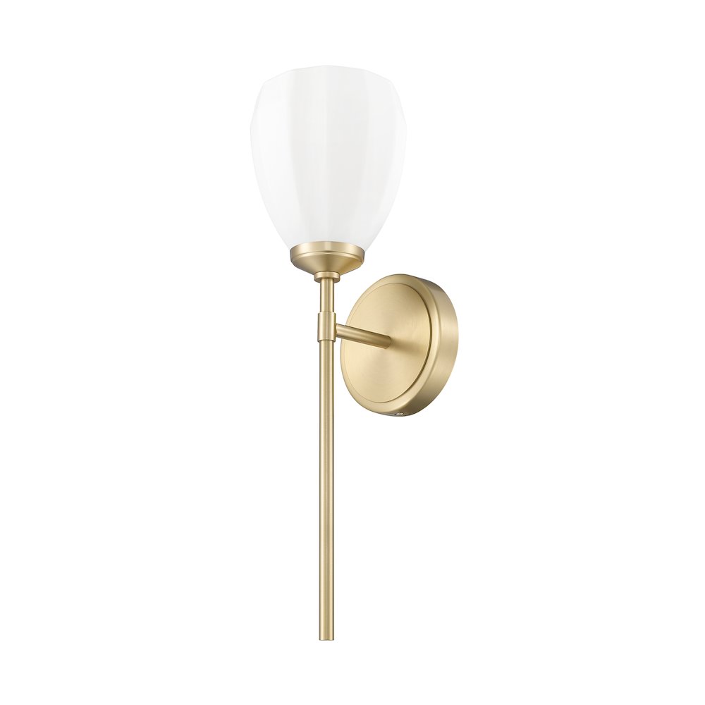 Z-Lite Oren 1 Light Wall Sconce in Modern Gold color, Steel frame. Picture 5