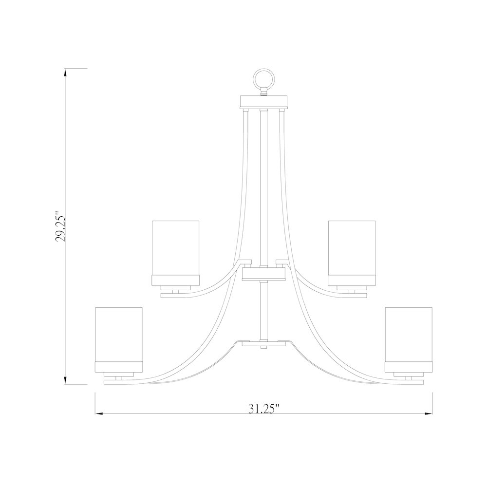 Z-Lite 9 Light Chandelier. Picture 8