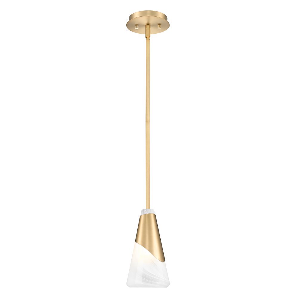 Z-Lite Aimie 1 Light Pendant, Modern Gold. Picture 1