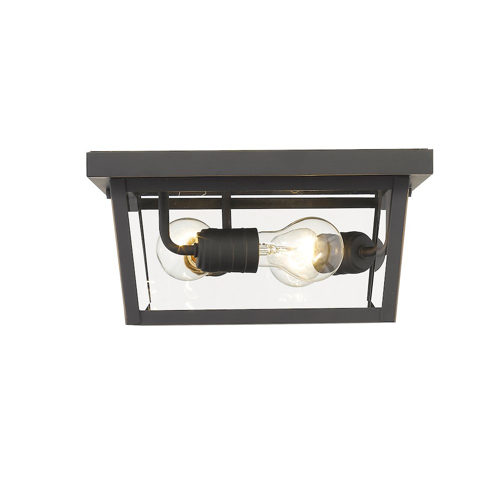 Z-Lite 3 Light Outdoor Flush Mount. Picture 4