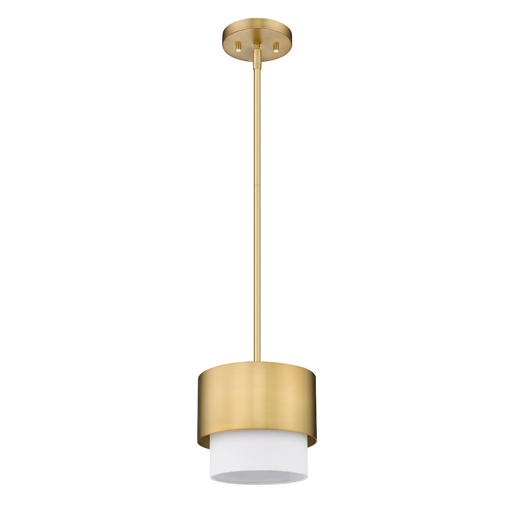 Z-Lite Counterpoint 1 Light Pendant, Modern Gold. Picture 5