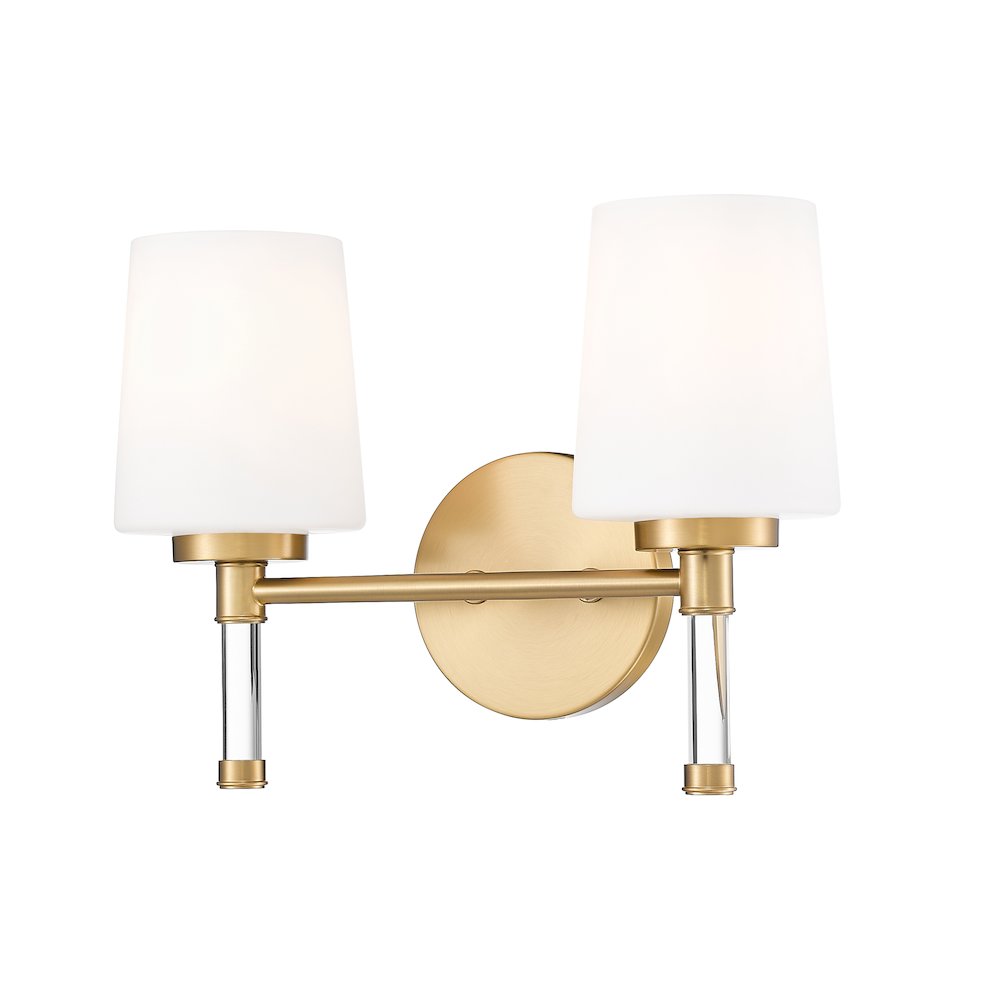 Z-Lite 2 Light Vanity, Modern Gold. Picture 1