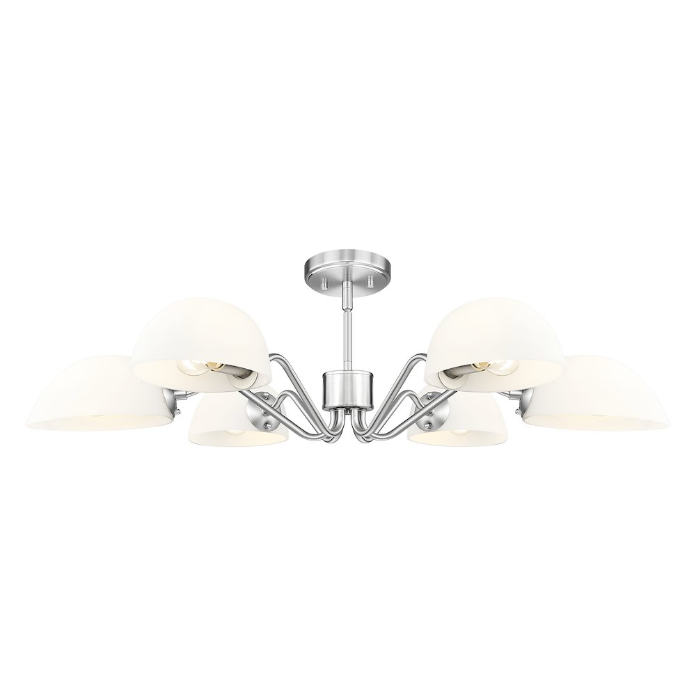 Z-Lite 6 Light Chandelier, Brushed Nickel. Picture 3