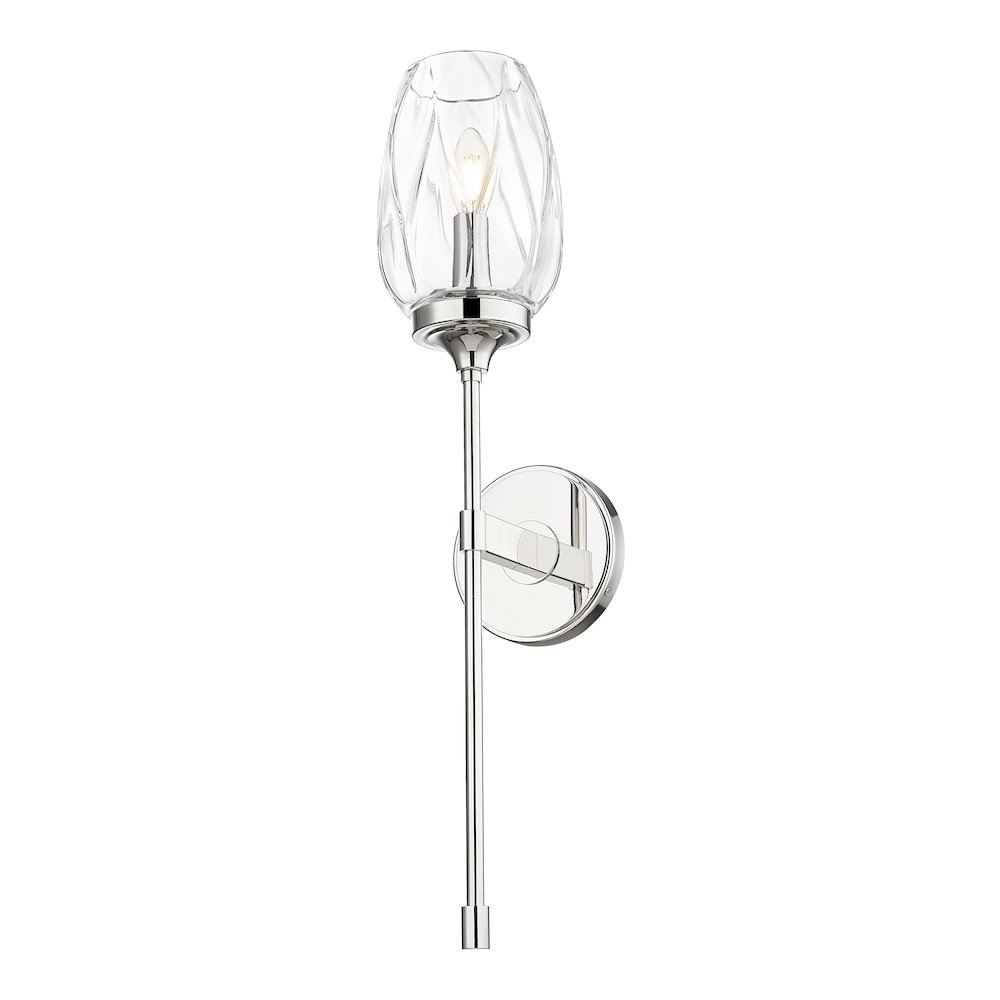 Z-Lite 1 Light Wall Sconce, Polished Nickel. Picture 3