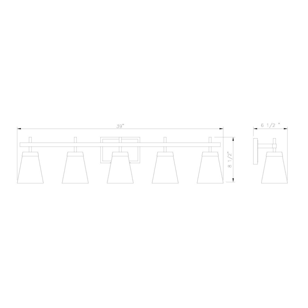 Z-Lite 5 Light Vanity. Picture 8