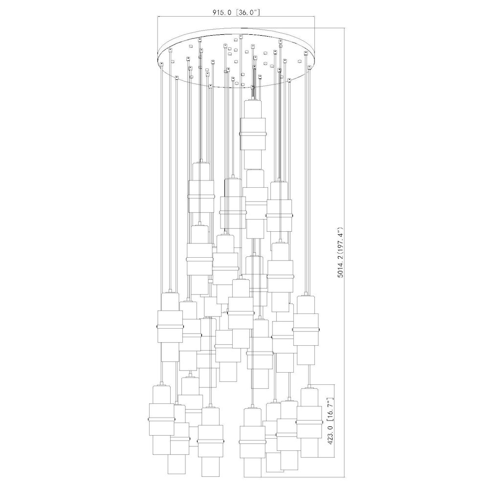 Z-Lite 27 Light Chandelier. Picture 8