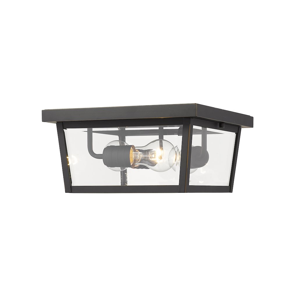 Z-Lite 3 Light Outdoor Flush Mount. Picture 2