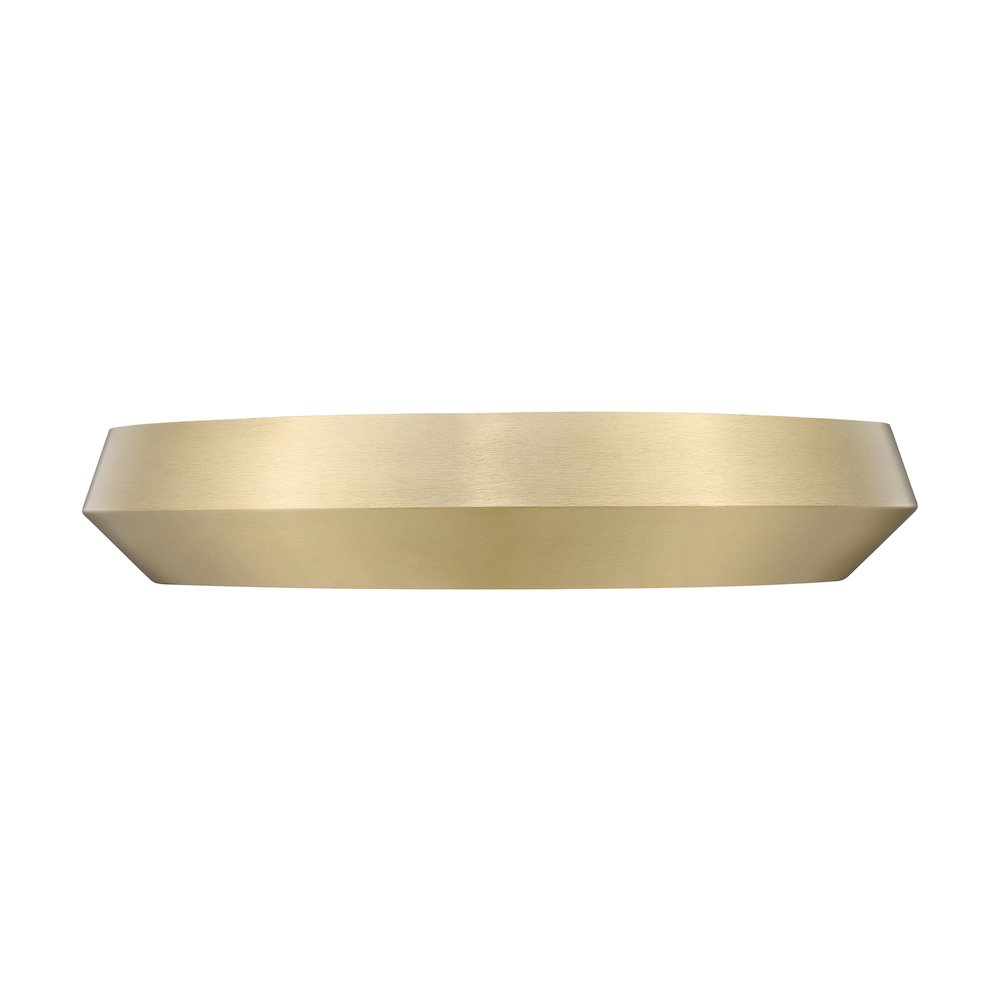 Z-Lite 1 Light Flush Mount, Modern Gold. Picture 2