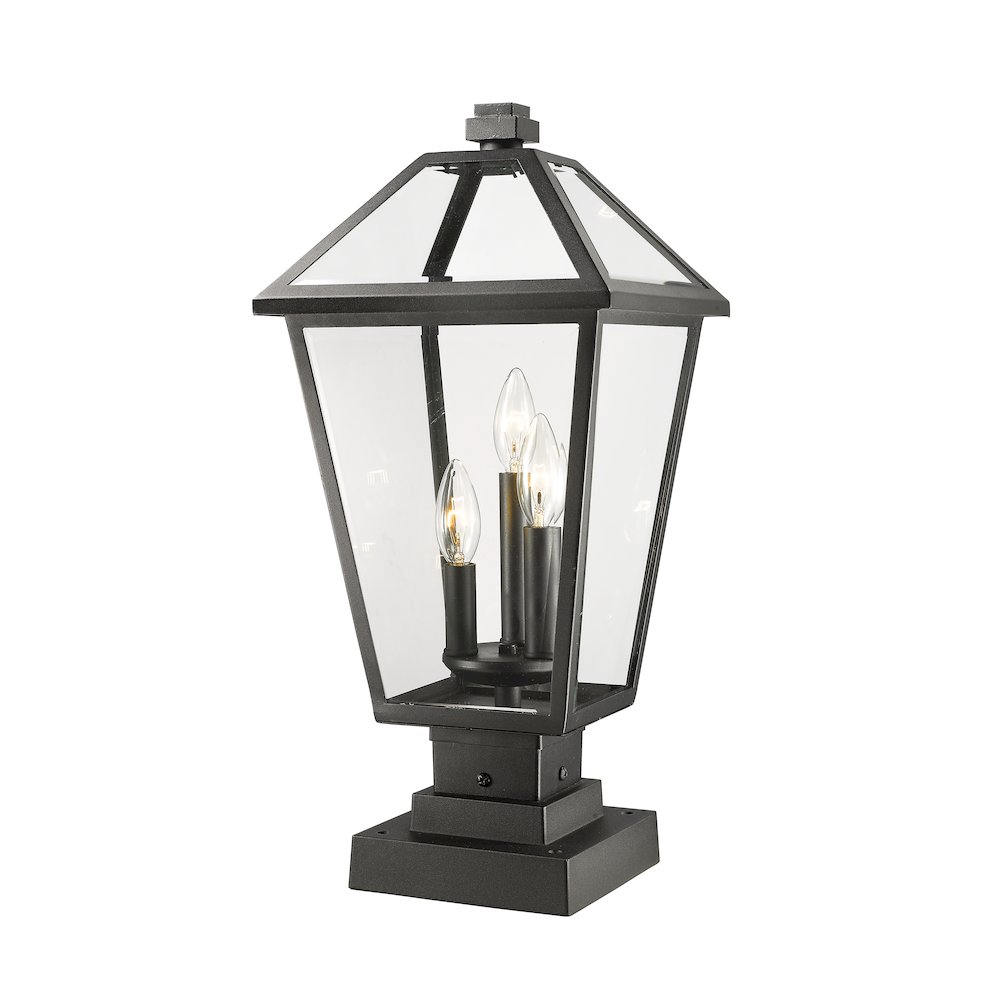 Z-Lite 3 Light Outdoor Pier Mounted Fixture. Picture 1