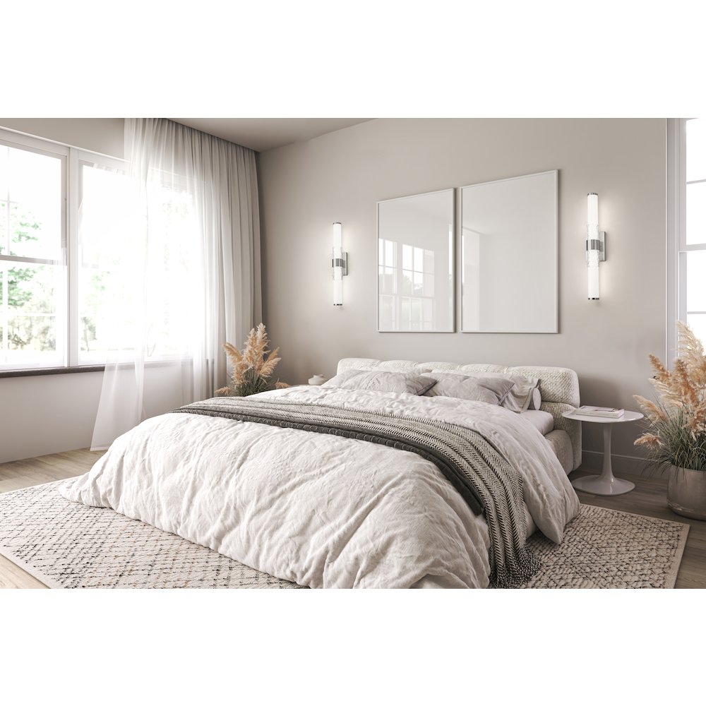 Z-Lite Egon 1 Light Vanity in Brushed Nickel color, Steel frame. Picture 7
