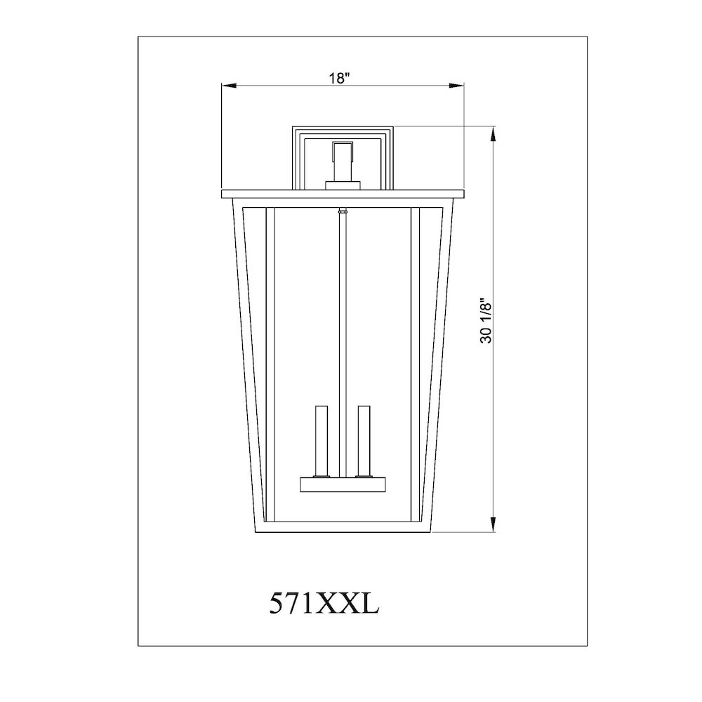 Z-Lite 4 Light Outdoor Wall Light. Picture 8