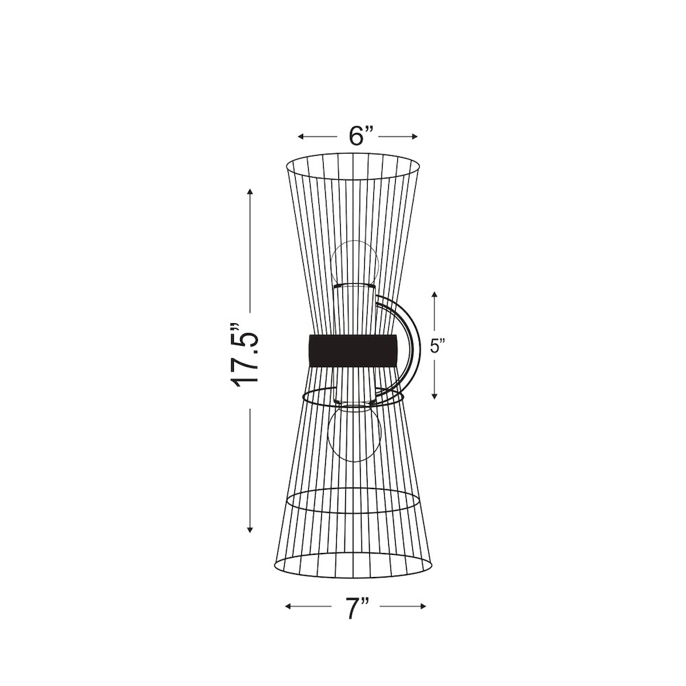 Z-Lite 2 Light Wall Sconce. Picture 8