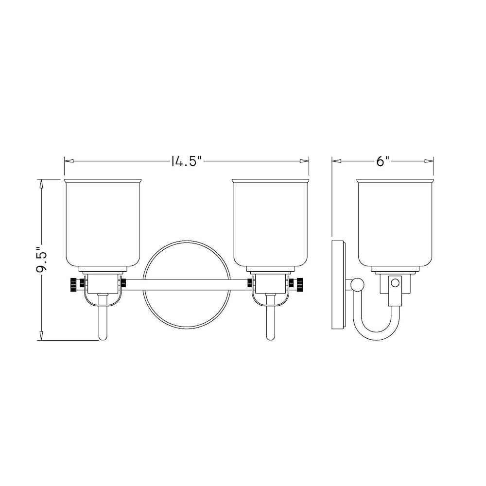 Z-Lite 2 Light Vanity. Picture 8