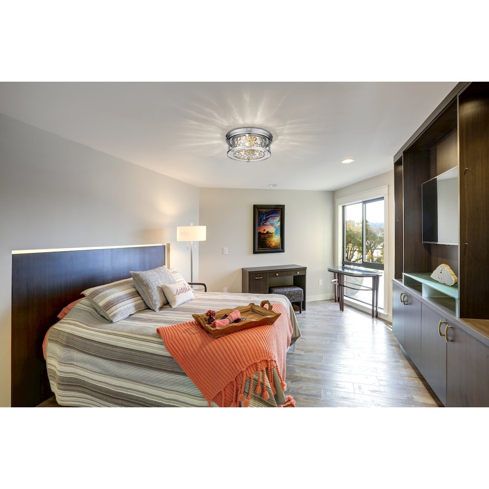 Z-Lite 3 Light Flush Mount. Picture 7