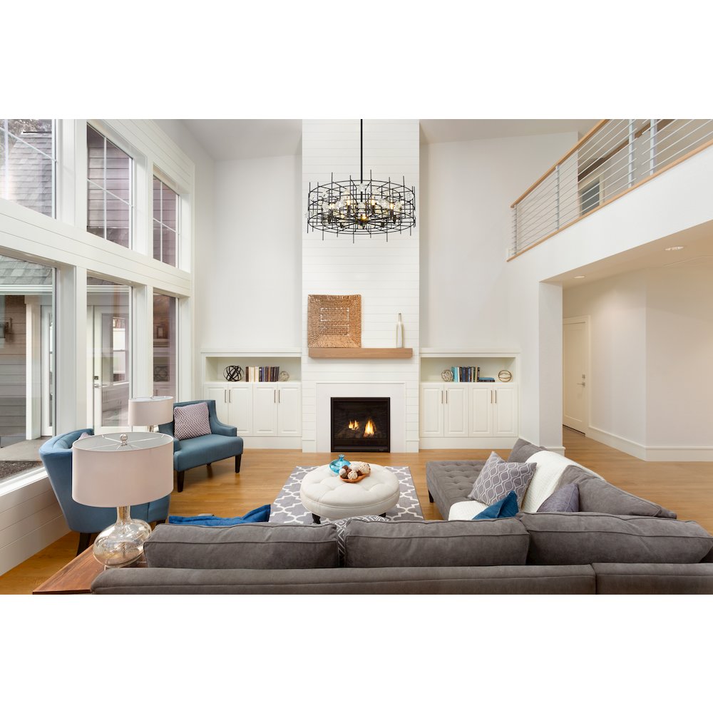 Z-Lite 9 Light Chandelier. Picture 6
