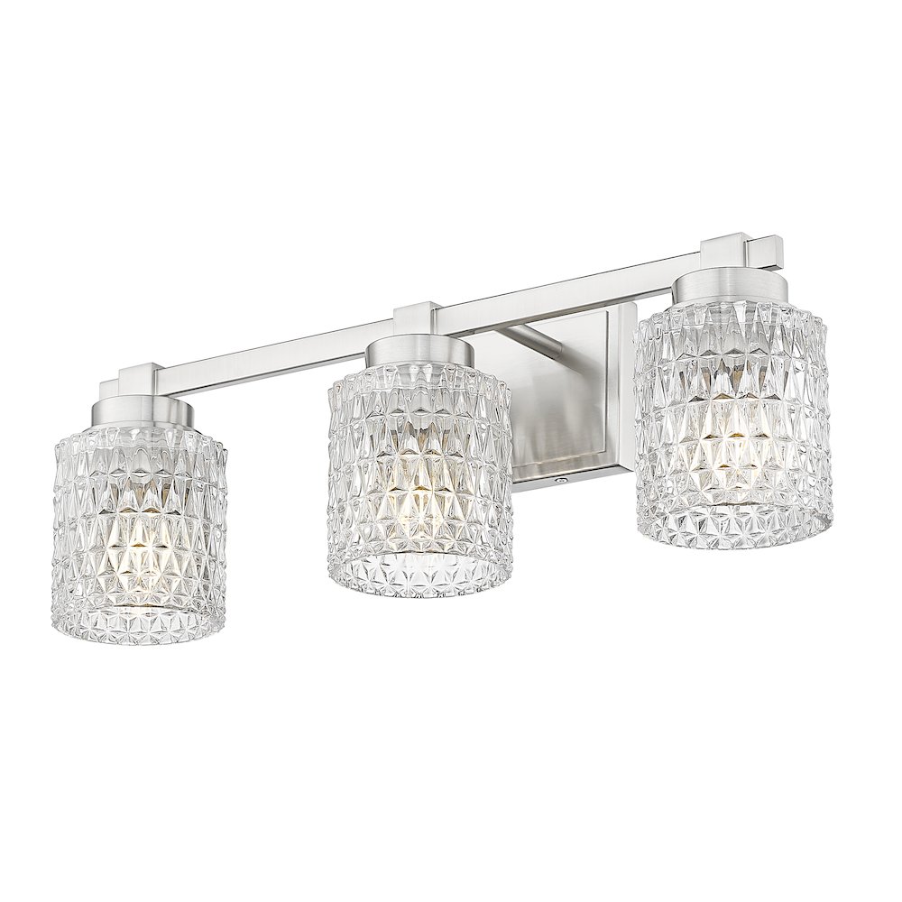 Z-Lite 3 Light Vanity, Brushed Nickel. Picture 3