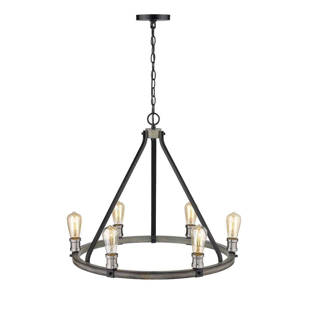 Z-Lite 6 Light Chandelier. Picture 4