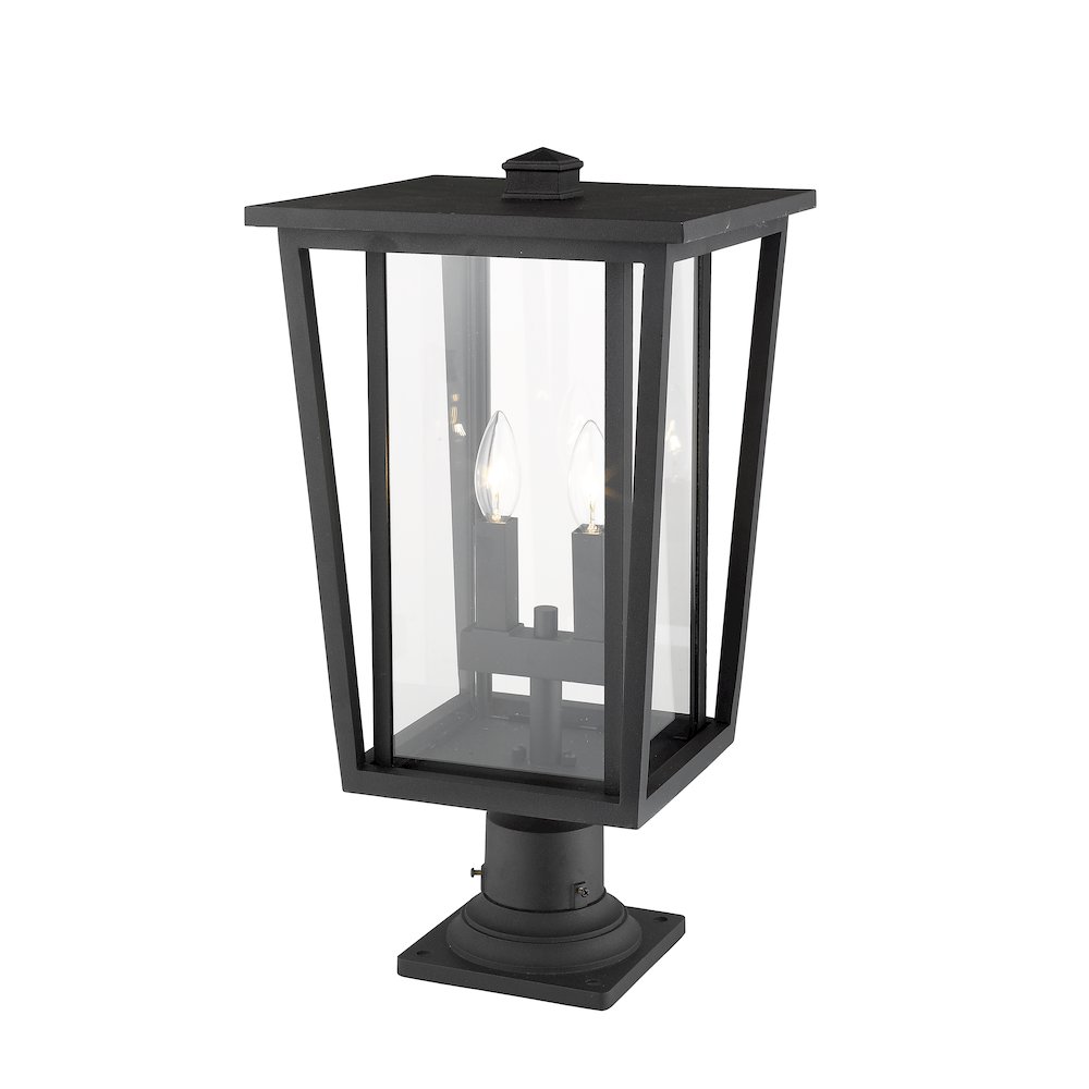 Z-Lite 2 Light Outdoor Pier Mounted Fixture. Picture 3